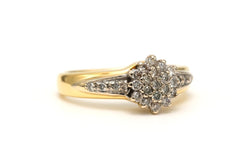 Bague en or jaune et diamants - Castafiore