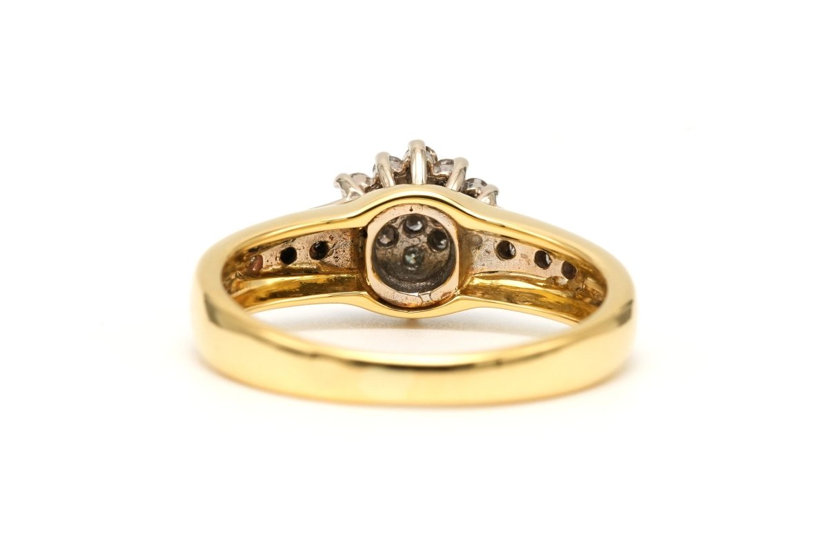 Bague en or jaune et diamants - Castafiore