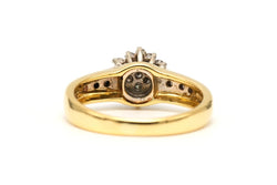 Bague en or jaune et diamants - Castafiore