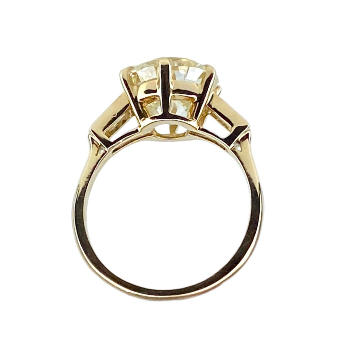 Bague en or jaune et diamants - Castafiore