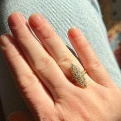 Bague en or jaune et diamants - Castafiore