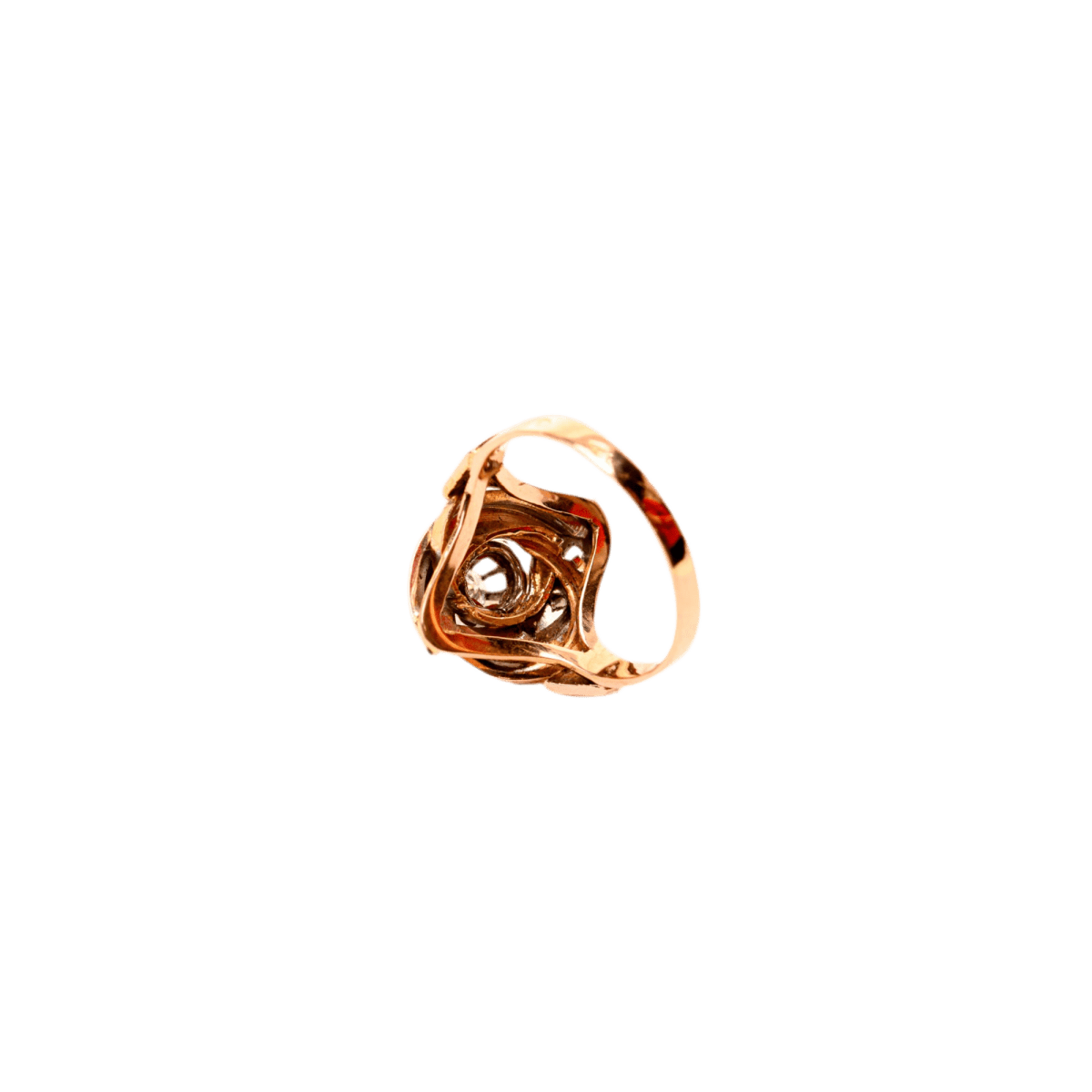 Bague en or jaune et diamants - Castafiore