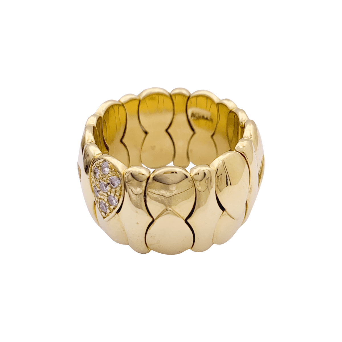 Bague en or jaune et diamants - Castafiore
