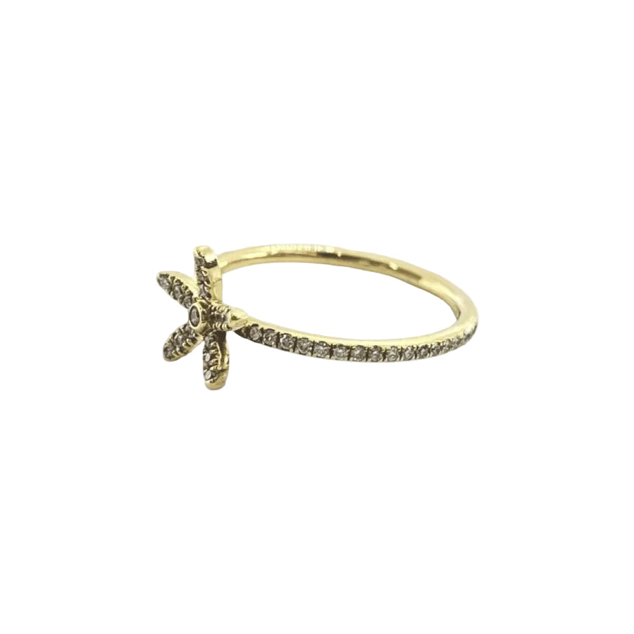 Bague en or jaune et diamants - Castafiore