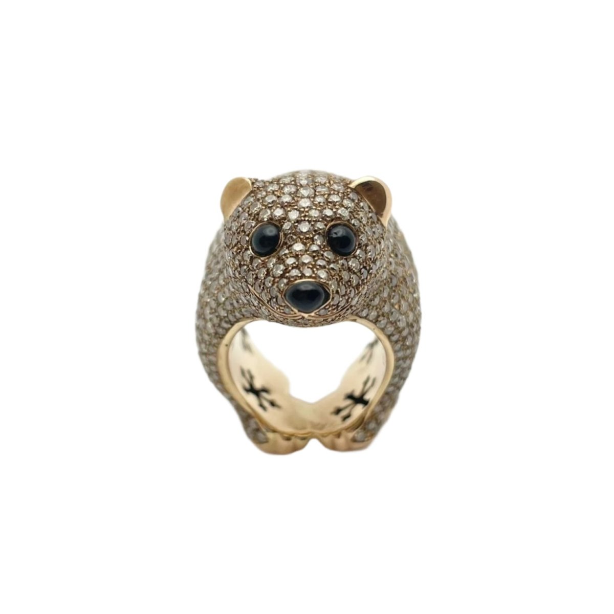 Bague en or jaune et diamants - Castafiore