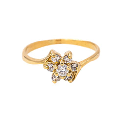 Bague en or jaune et diamants - Castafiore