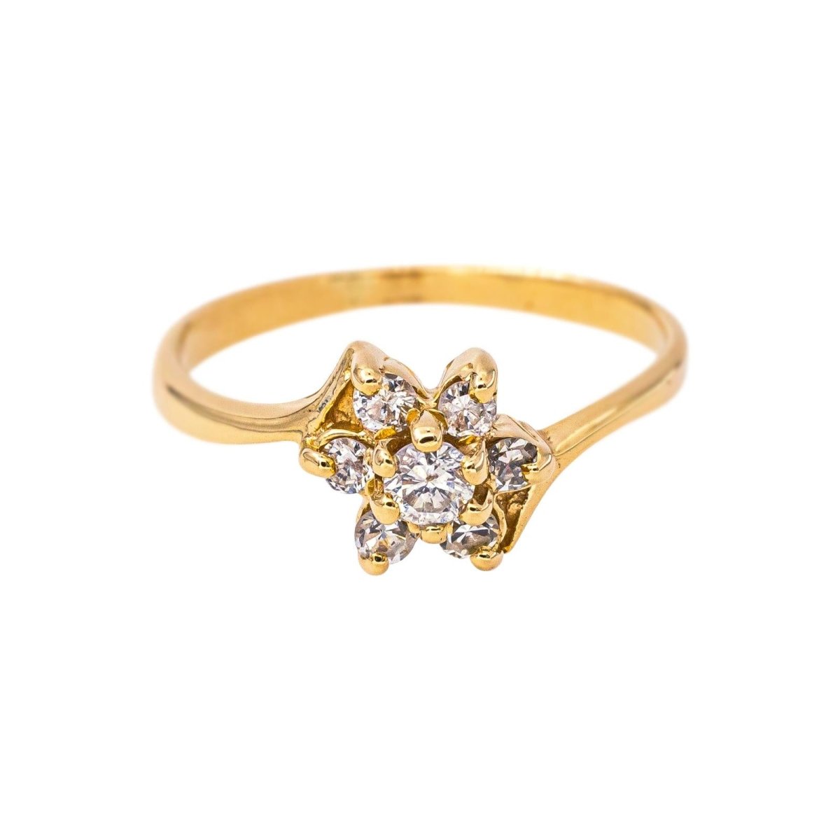 Bague en or jaune et diamants - Castafiore