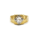 Bague en or jaune et diamants - Castafiore