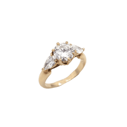 Bague en or jaune et diamants - Castafiore