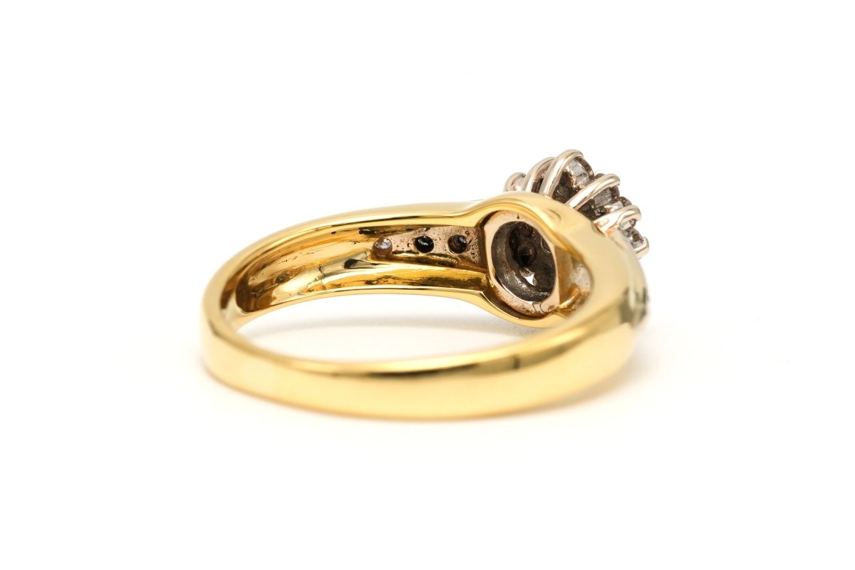 Bague en or jaune et diamants - Castafiore