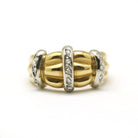 Bague en or jaune et diamants - Castafiore