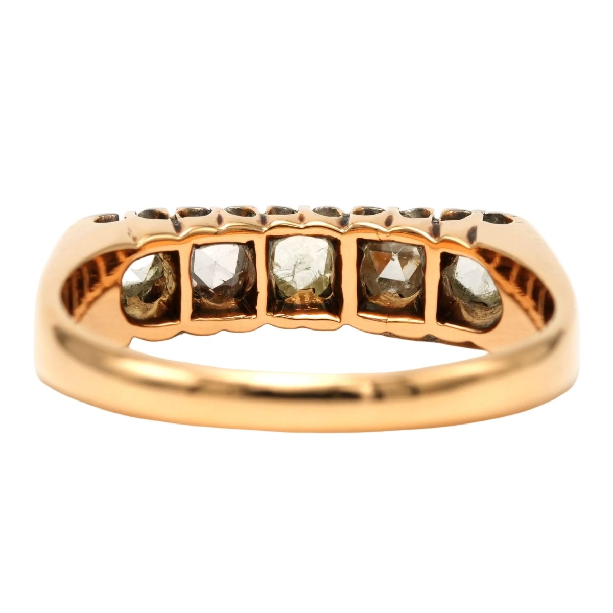 Bague en or jaune et diamants - Castafiore