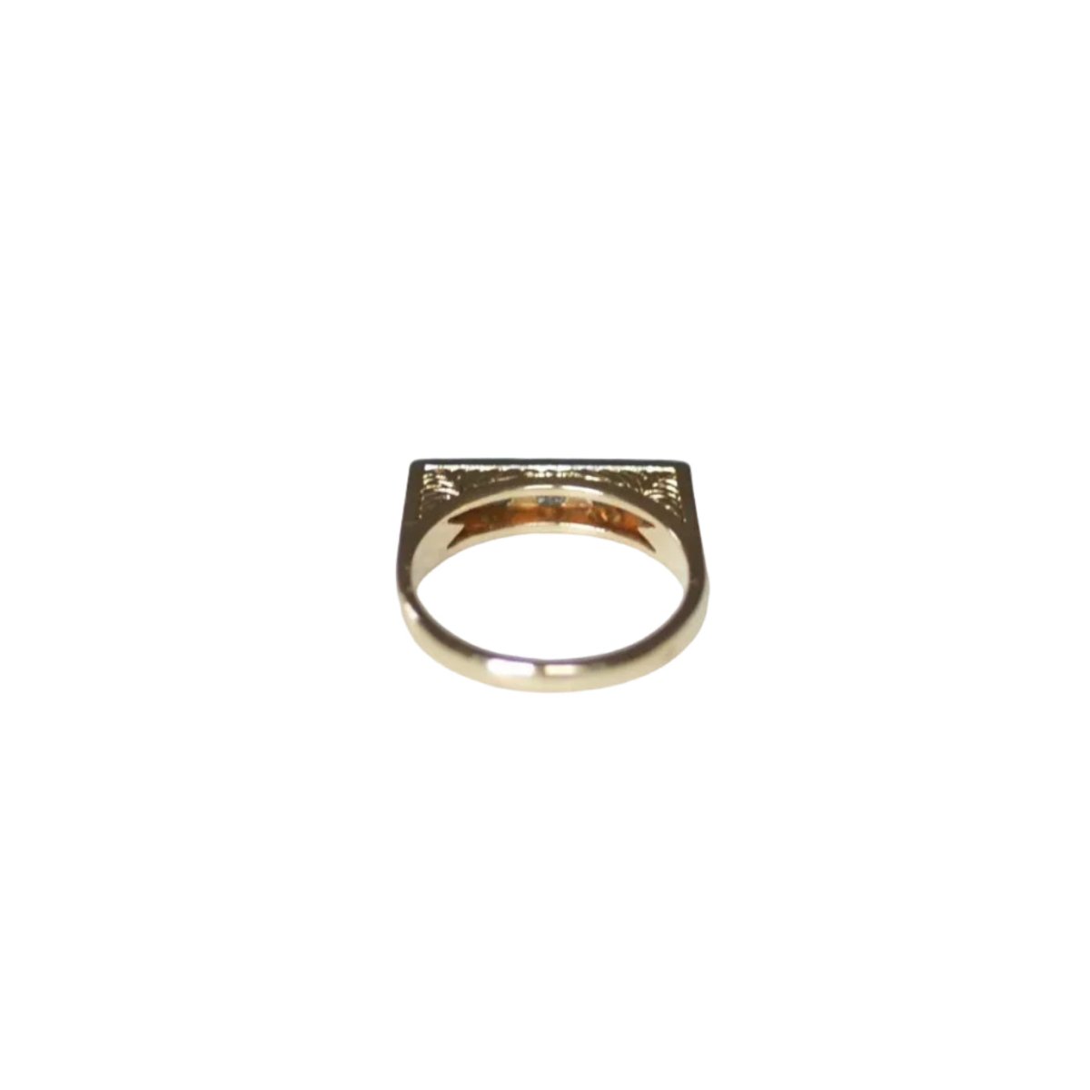 Bague en or jaune et diamants - Castafiore