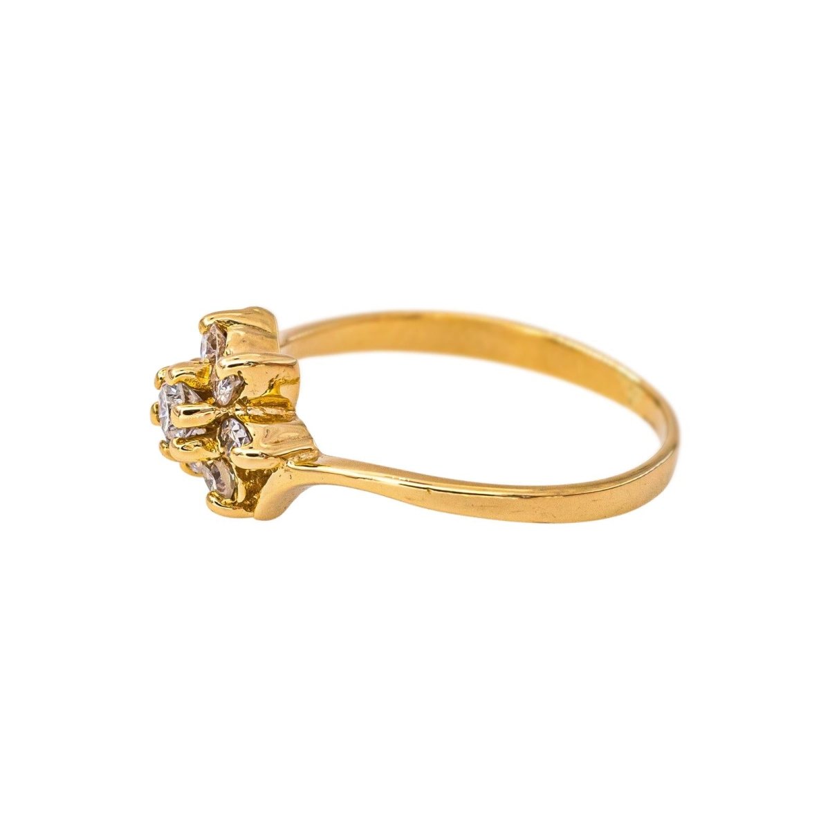 Bague en or jaune et diamants - Castafiore