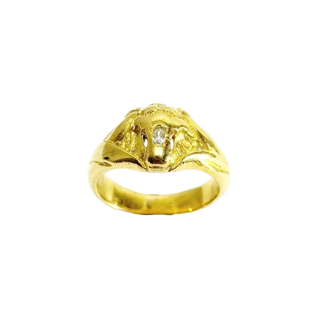 Bague en or jaune et diamants - Castafiore