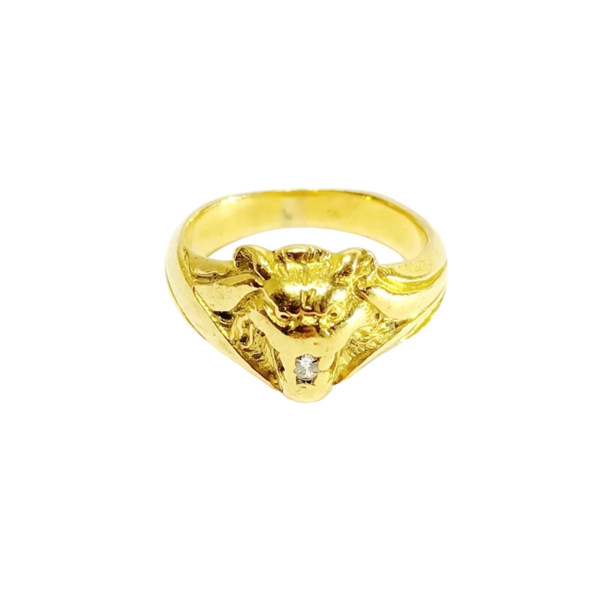 Bague en or jaune et diamants - Castafiore