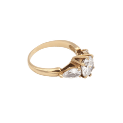 Bague en or jaune et diamants - Castafiore