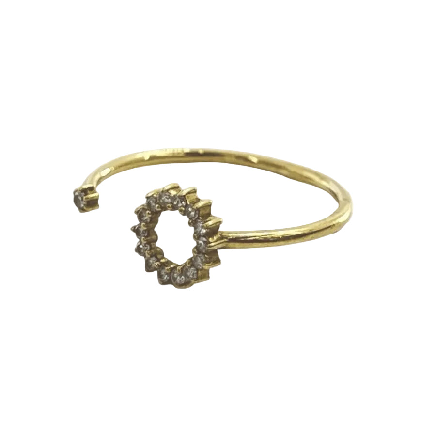 Bague en or jaune et diamants - Castafiore