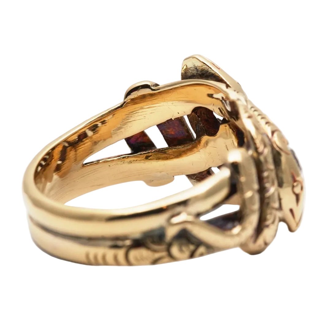 Bague en or jaune et diamants - Castafiore