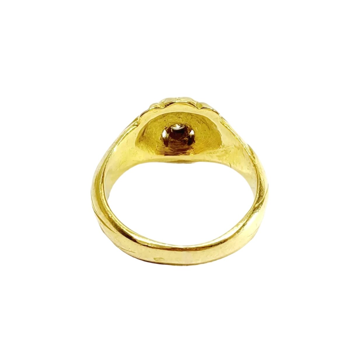Bague en or jaune et diamants - Castafiore