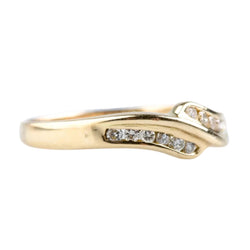 Bague en or jaune et diamants - Castafiore
