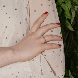 Bague en or jaune et diamants - Castafiore