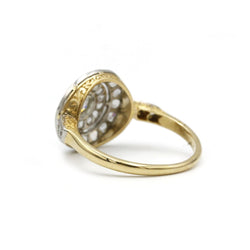 Bague en or jaune et diamants - Castafiore
