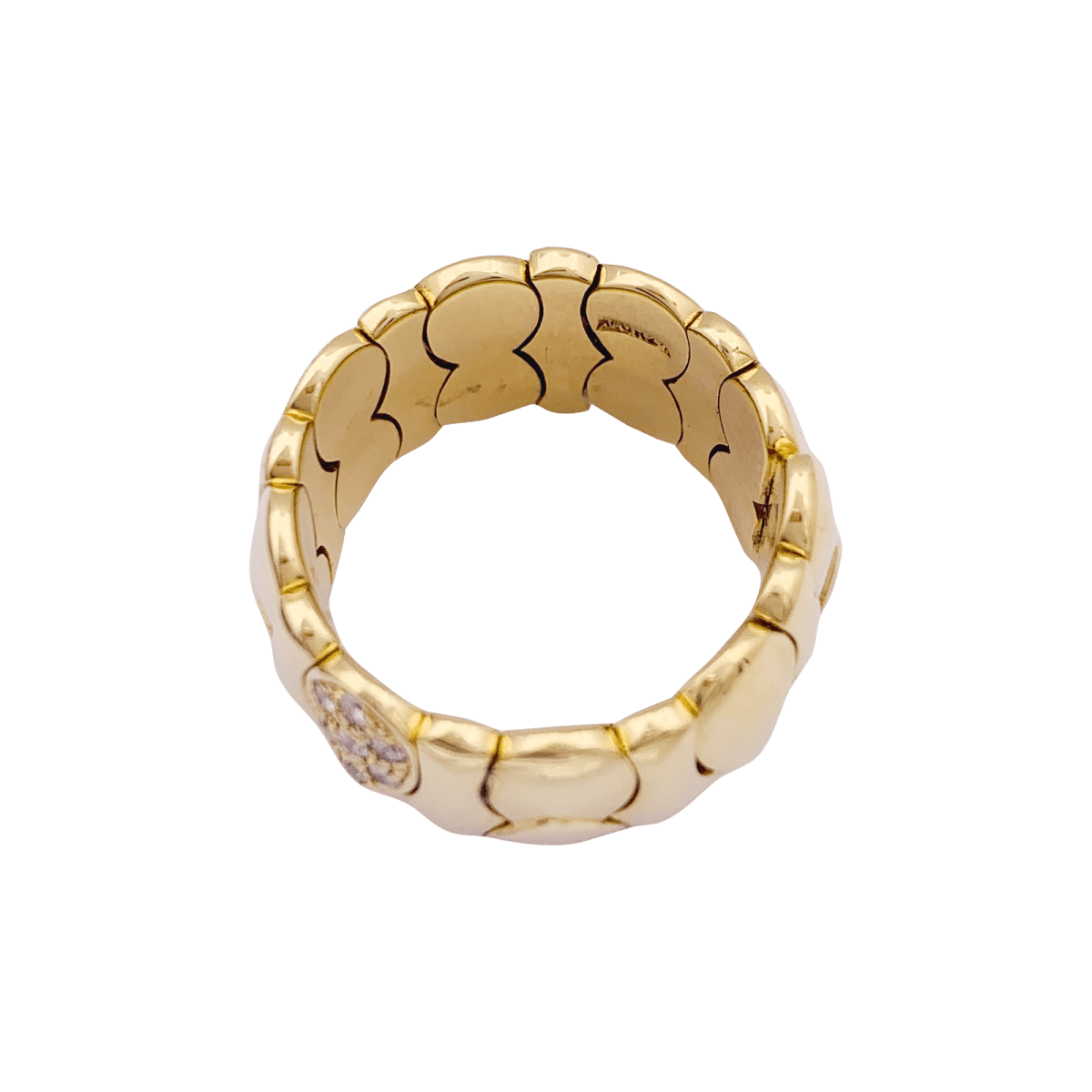 Bague en or jaune et diamants - Castafiore