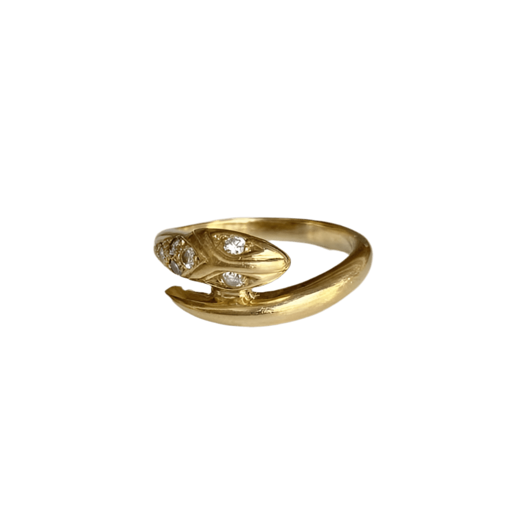 Bague en or jaune et diamants - Castafiore