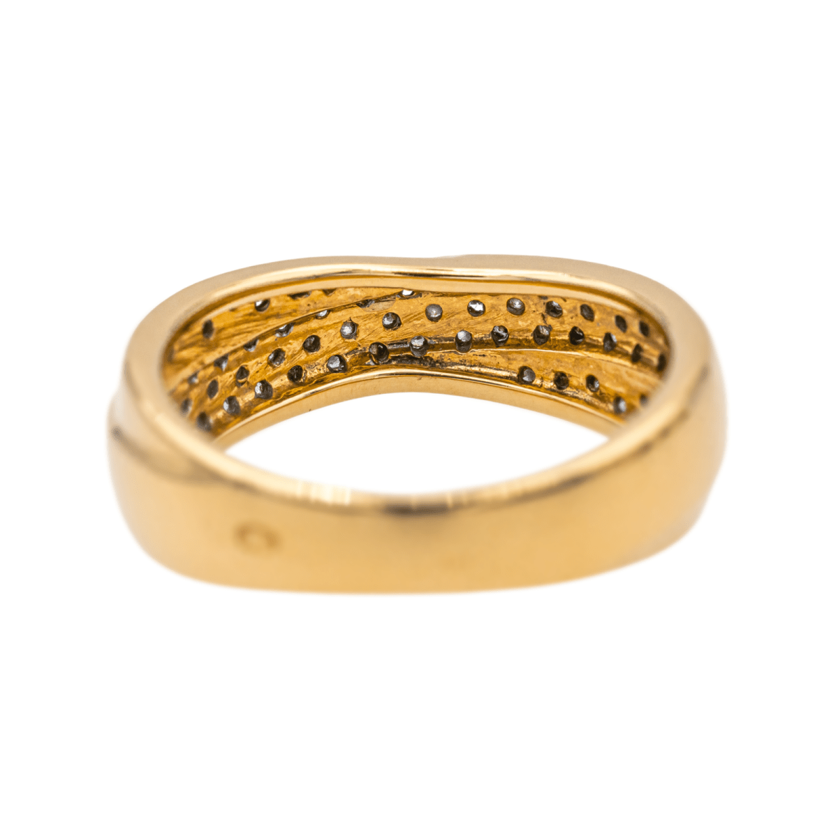 Bague en or jaune et diamants - Castafiore