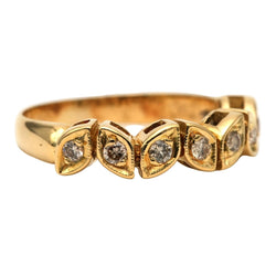 Bague en or jaune et diamants - Castafiore