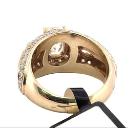 Bague en or jaune et diamants - Castafiore