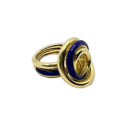Bague en or jaune et émail - Castafiore