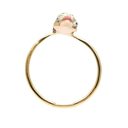 Bague en or jaune et émail - Castafiore