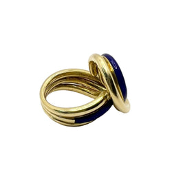 Bague en or jaune et émail - Castafiore