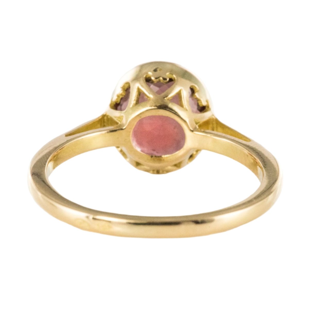 Bague en or jaune et grenat rhodolite - Castafiore