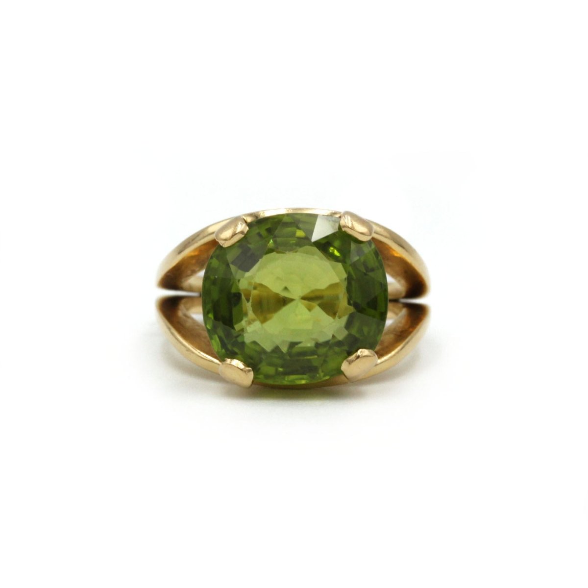 Bague en or jaune et péridot - Castafiore