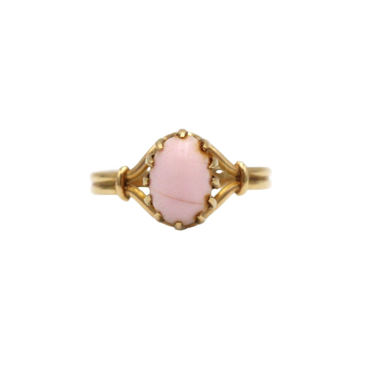 Bague en or jaune et perle de conche - Castafiore