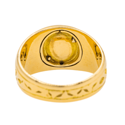 Bague en or jaune et saphir - Castafiore