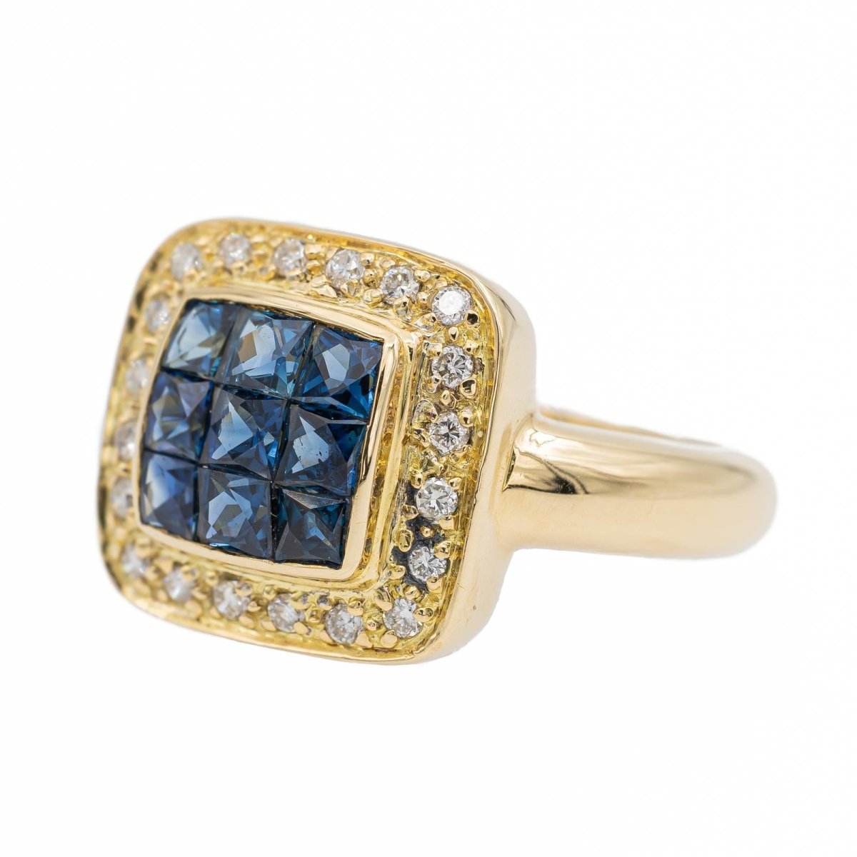 Bague en or jaune et Saphir - Castafiore