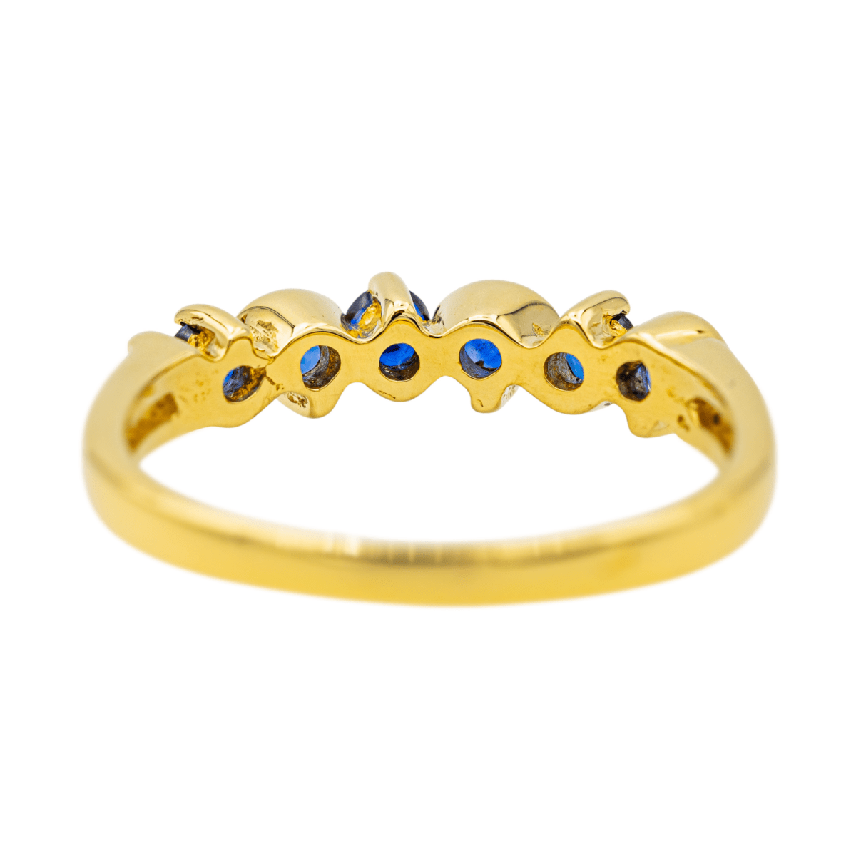 Bague en or jaune et saphirs - Castafiore
