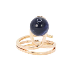 Bague en or jaune et sodalite - Castafiore