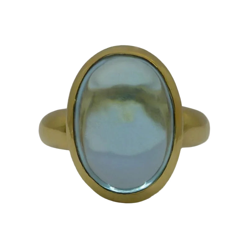 Bague en or jaune et topaze - Castafiore