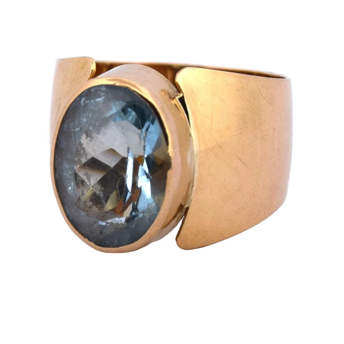 Bague en or jaune et topaze - Castafiore