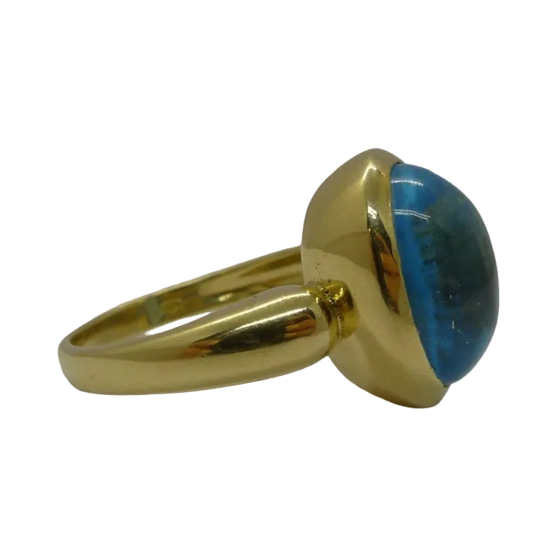 Bague en or jaune et topaze - Castafiore