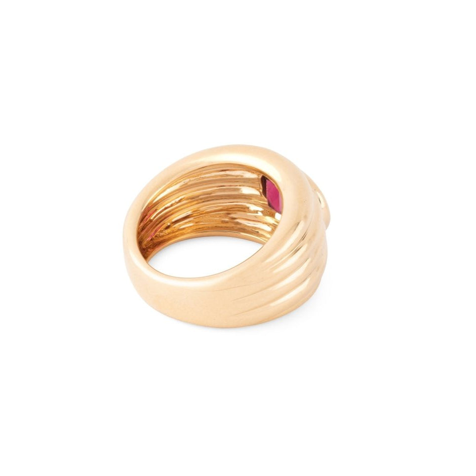 Bague en or jaune et tourmaline - Castafiore