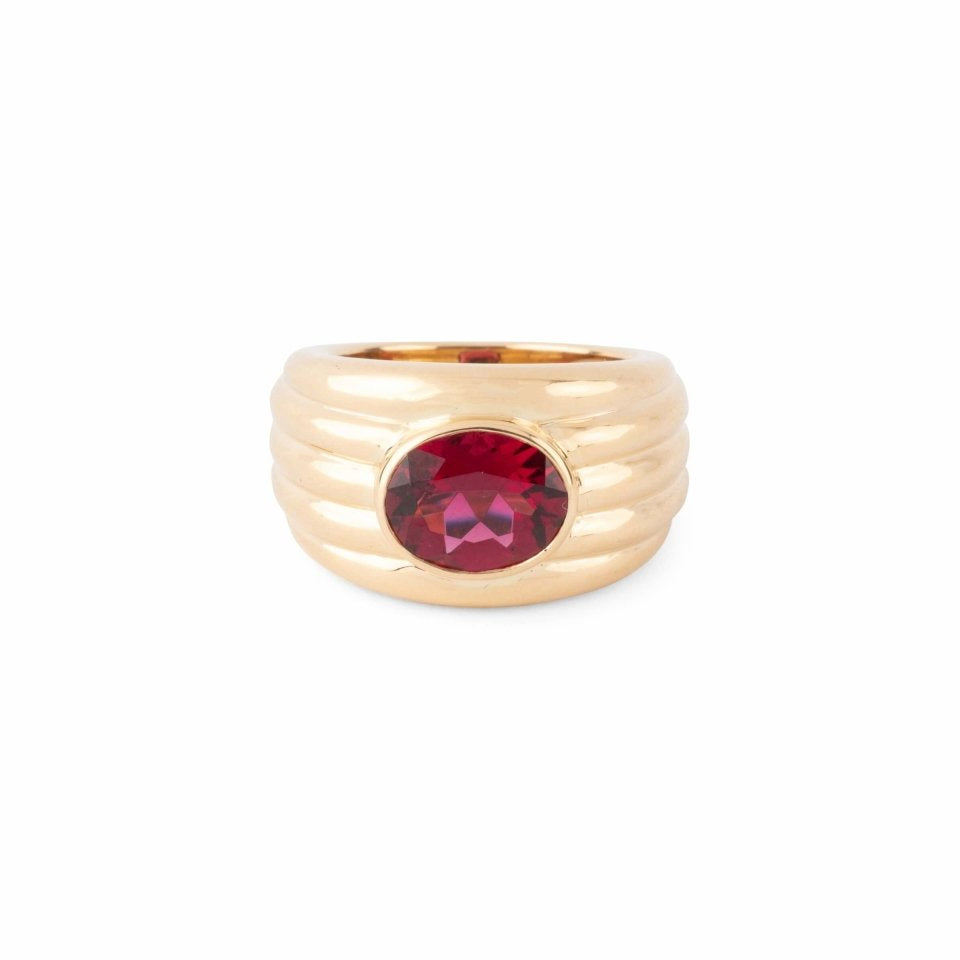 Bague en or jaune et tourmaline - Castafiore