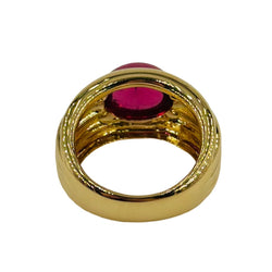 Bague en or jaune et tourmaline rose - Castafiore
