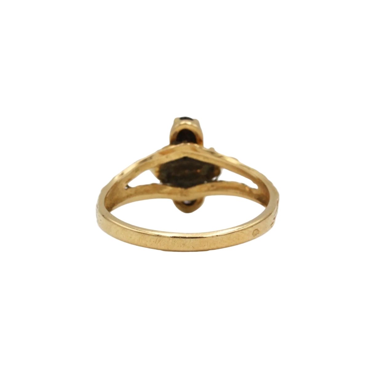 Bague en or jaune, grenats et opales - Castafiore