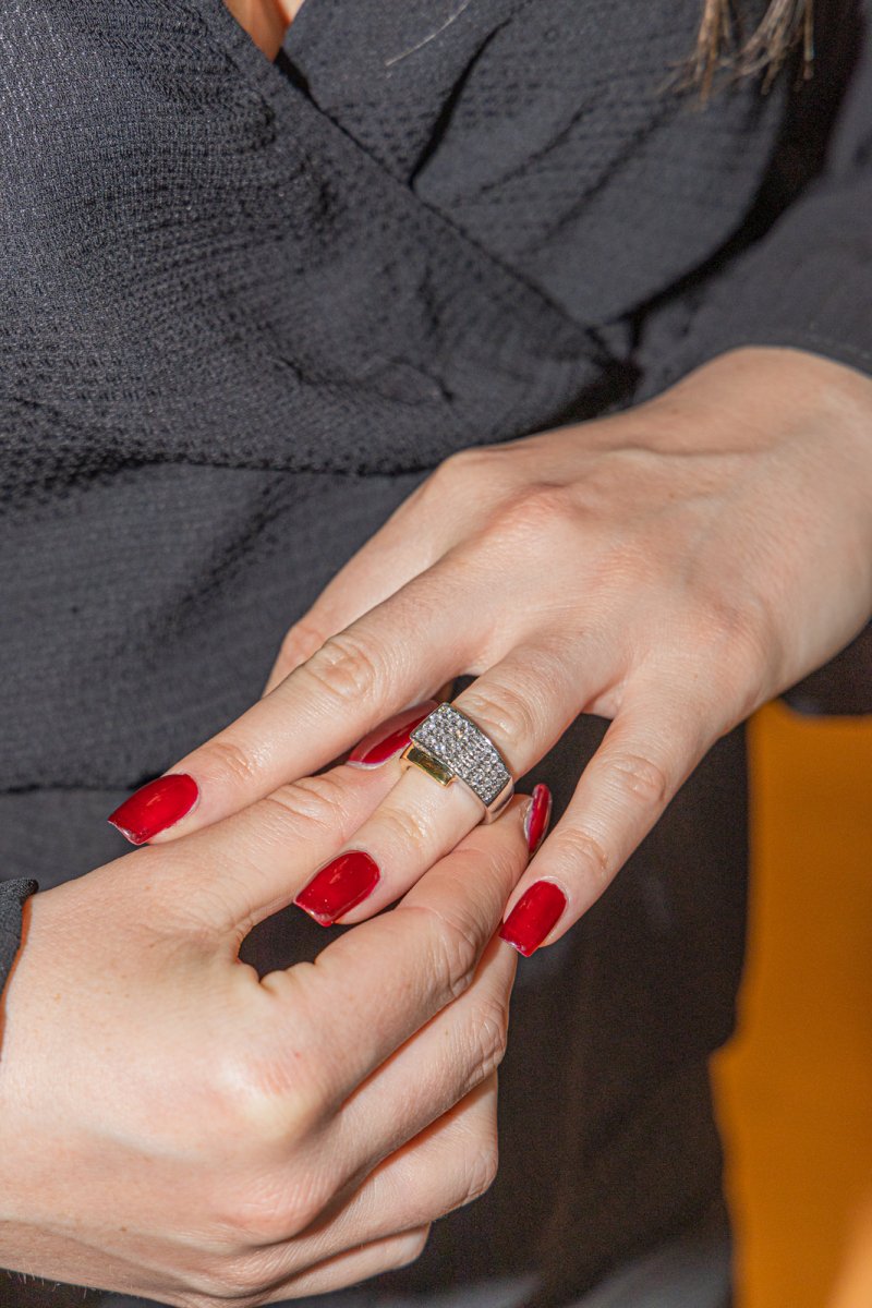 Bague en or jaune, or blanc et diamant - Castafiore